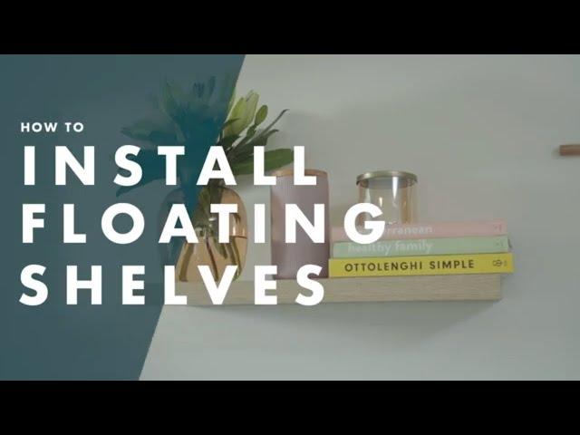 How To Install Floating Shelves - Bunnings Warehouse