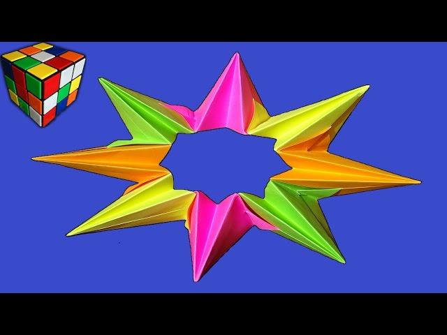 Origami Kaleidoscope. How to make dynamic toy made of paper with your own hands! Origami.