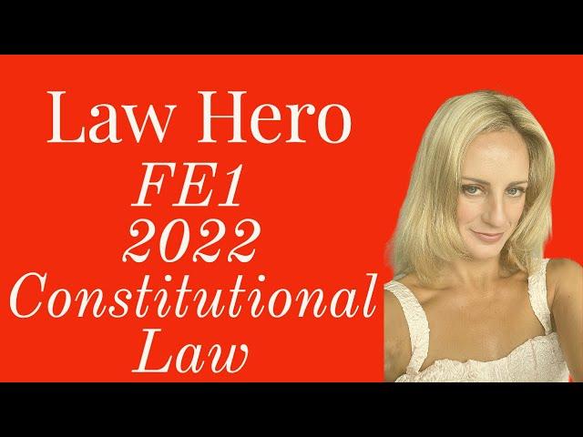 Constitutional Law FE1 2022