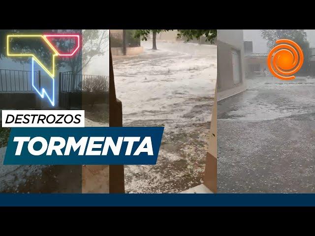 GRANIZO, viento e intensa lluvia | Videos de la fuerte tormenta en Córdoba