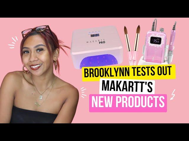 Trying Makartt Pro's NEW FlawlessPro Nail Drill, Lamp & 100% Kolinsky Brushes