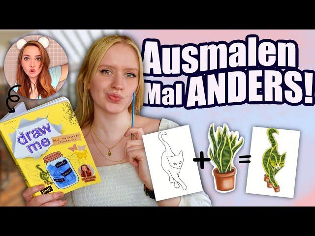 Dieses außergewöhnliche AUSMALBUCH wird euch UMHAUEN! || DRAW ME Kreativbuch von @FoxyDraws im TEST!