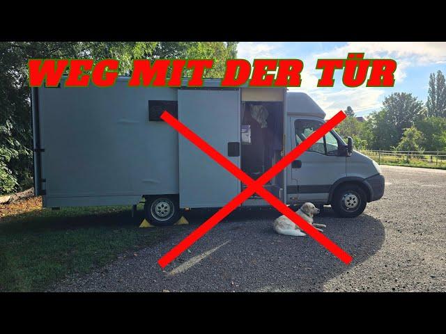 Schiebetür Ausbauen und ersetzen Iveco Daily Postkoffer  Teil 1