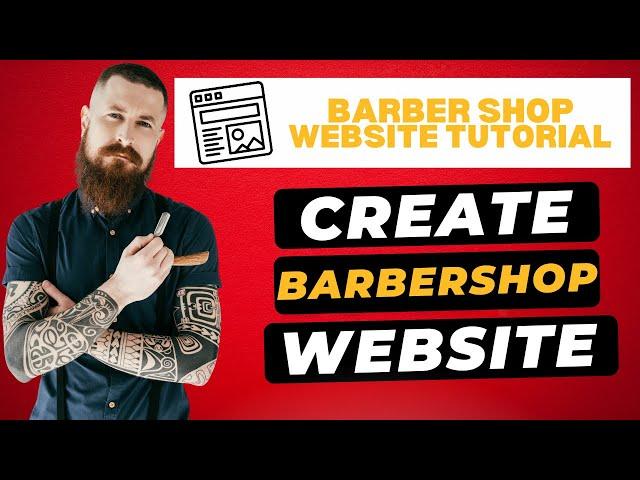 How To Create A Barbershop Website  - Barbershop Booking Website Tutorial!