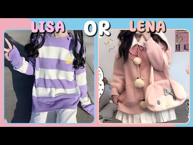 Lisa or Lena (Sanrio Edition) Long Compilation | iQuiz #lisa #lena #sanrio #kuromi #kawaii #iquiz