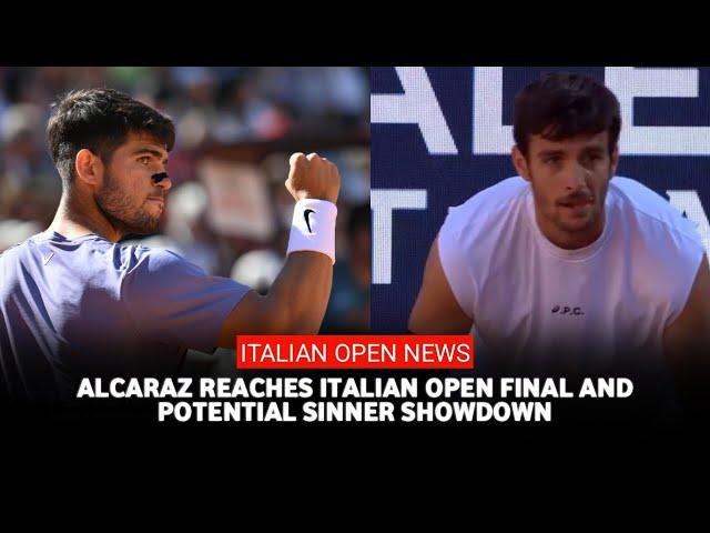Italian Open results: Carlos Alcaraz breezes past Lorenzo Musetti to reach Italian Open final