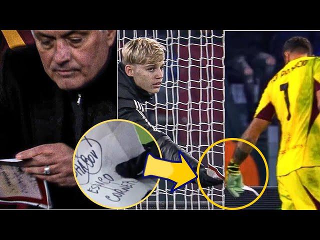 Jose Mourinho Sent Ballboy To Deliver Tactical Note To AS Roma Goalkeeper During 1-1 vs Fiorentina