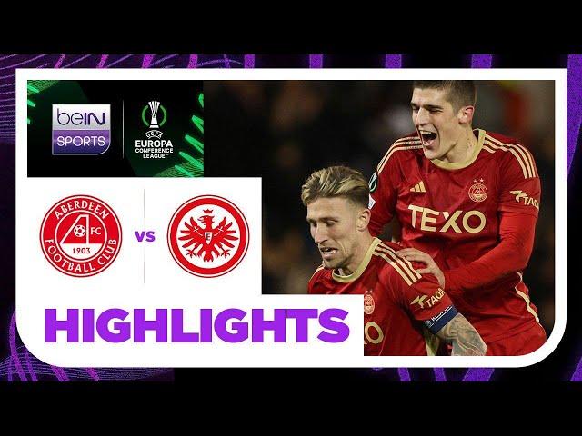 Aberdeen v Eintracht Frankfurt | Europa Conference League 23/24 | Match Highlights