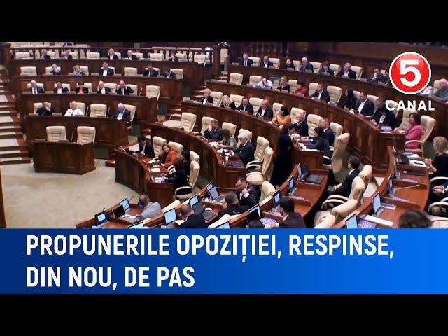 Propunerile opoziției, respinse, din nou, de PAS