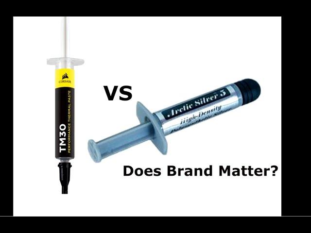 Arctic Silver 5 vs Corsair TM30 "Thermal Paste battle!" Does brand Matter?