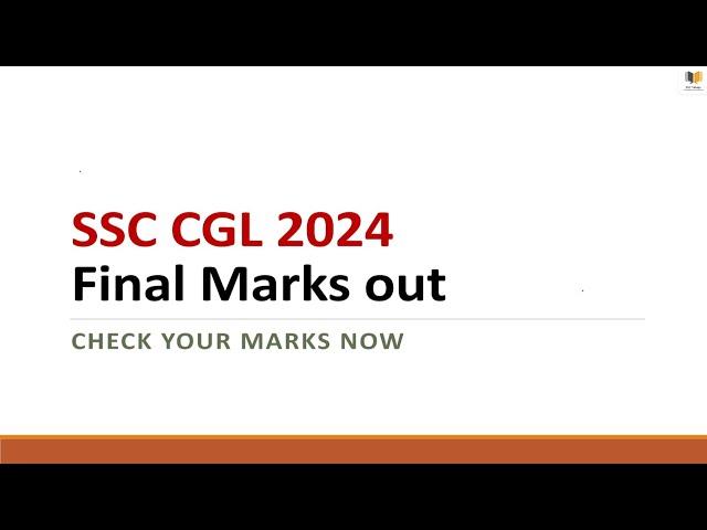 SSC CGL 2024 Marks వచ్చేసాయి | మీ Score Check చేసుకొంది | Steno Answer key |