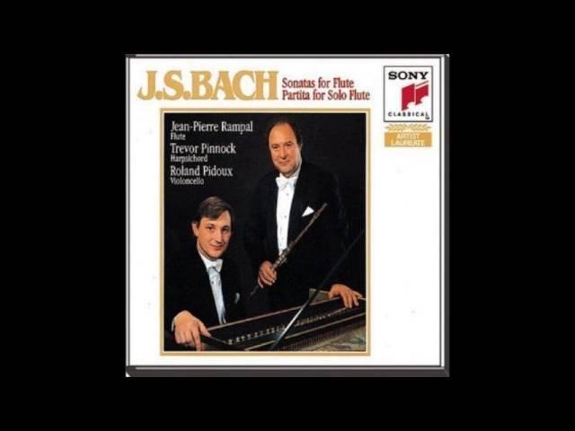Johann Sebastian Bach, Flute Sonata g-minor BWV 1020, Rampal/Pinnock, 1985