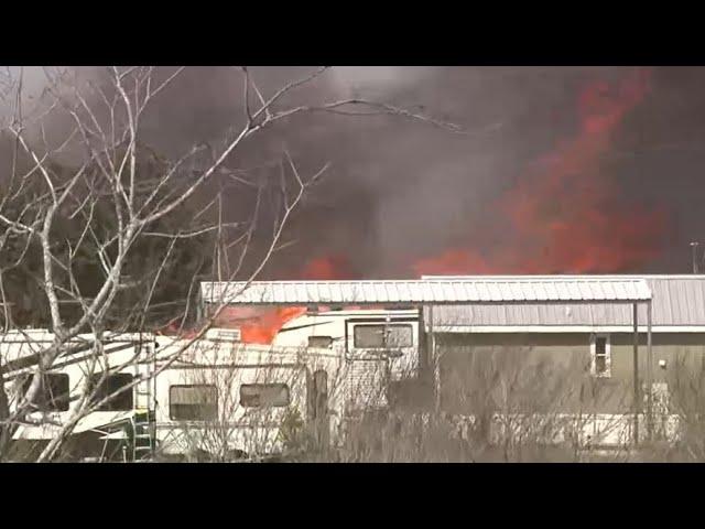 San Antonio Fire Chief Frausto says at least 5 structures affected by south Bexar County fire