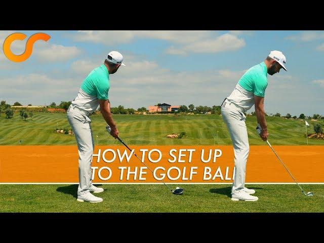 HOW TO SET UP TO THE GOLF BALL