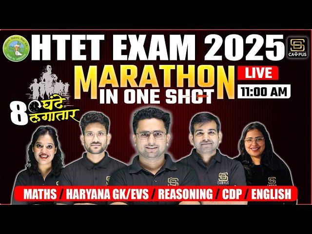 HTET 2024 | Maths gk/gs, Reasoning , English, Cdp in One Shot | All Subjects मैराथन‪ By SD Campus