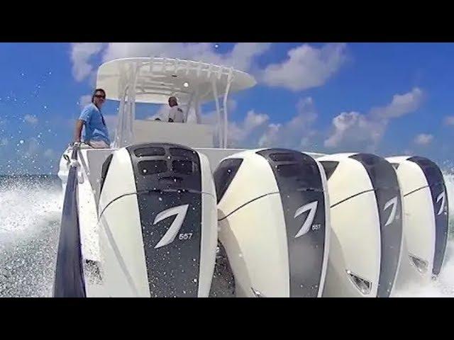 The most powerful outboard motor in the world Seven Marine 557 & 627 h.p. 6,2 V8