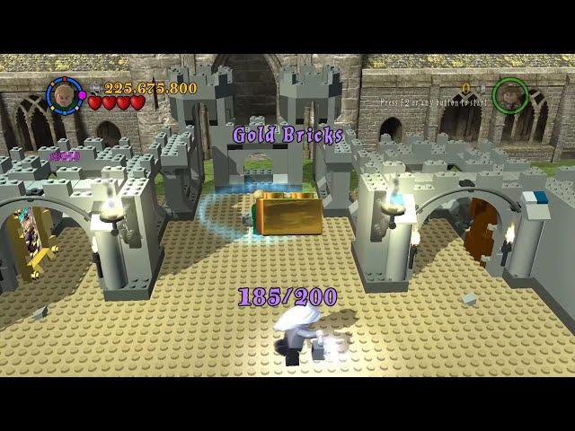 Золотые блоки на бонус уровнях Gold bricks 10 Bonus levels LEGO Harry Potter  Years 1 4