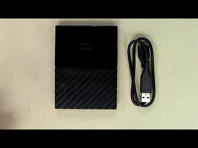 BEST Portable External Hard Drive - WD 1TB Black My Passport  - USB 3.0 REVIEW