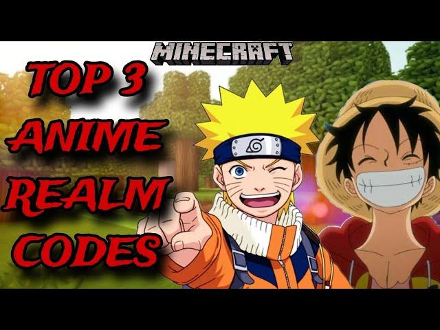 *TOP 3* BEST ANIME REALM CODES FOR MINECRAFT BEDROCK EDITION!