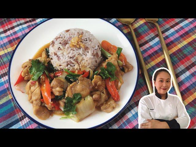 Chicken Oyster Sauce Recipe • Thai Style • Gai Phad Nam Mon Hoi |ThaiChef Food