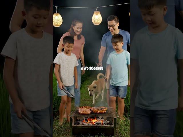 COOKING SKILL:  Lantern Light and Sausage Skewers #bbqmeat #chicken