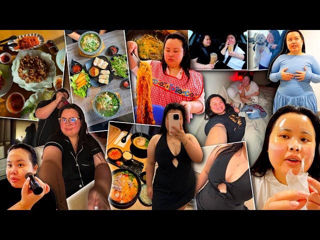 VLOG: being fat, moving in with bestie, what i eat in a week, new skincare, girls weekend, homebody!