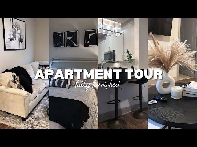 MY FULLY FURNISHED APARTMENT TOUR 2023 | MODERN , MINIMAL , & LUXURY