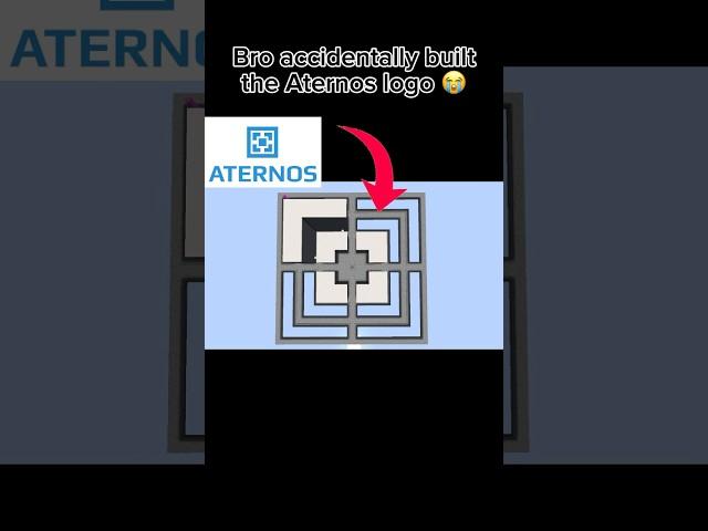 I Just Realized It Looks Like #aternos #logo #minecraft #shorts #fyp #minecraftshorts #memes