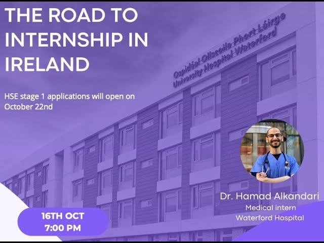 The Road to Internship in Ireland by Dr. Hamad Alkandari | KMSSAI