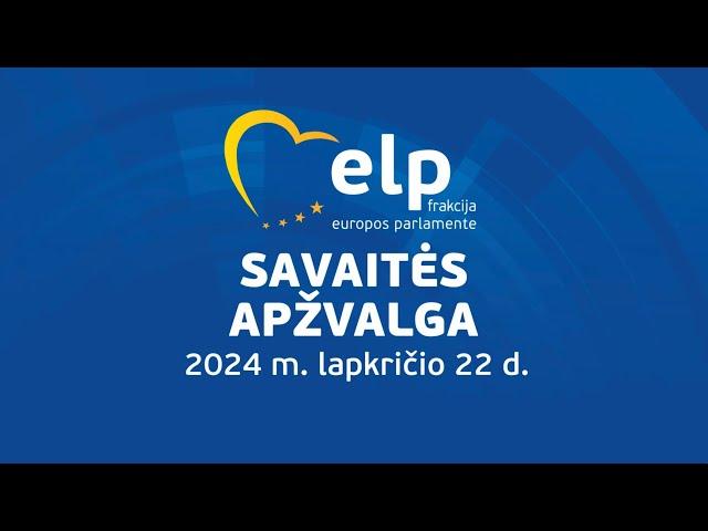 Europos gynybos ateitis - savaitės apžvalga, 2024 m. lapkričio 22 d.