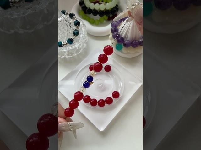 Red Bead Butterfly Shadow! "Red Flame Butterfly Dream" bracelet making tutorial #diy #bracelet