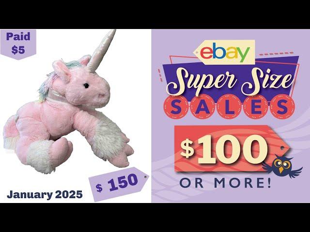 eBay $100 SuperSize Sales: $150 Unicorn, $160 Video Game, $250 Glass Thing, $1,000 Trinket Box 