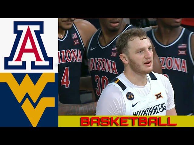 #24 ARIZONA vs WEST VIRGINIA Basketball Game Full Highlights 2024