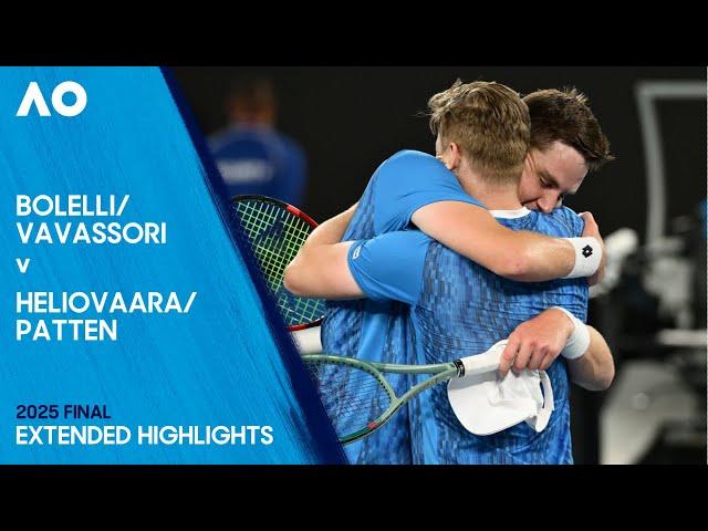 Bolelli/Vavassori v Heliovaara/Patten Extended Highlights | Australian Open 2025 Final