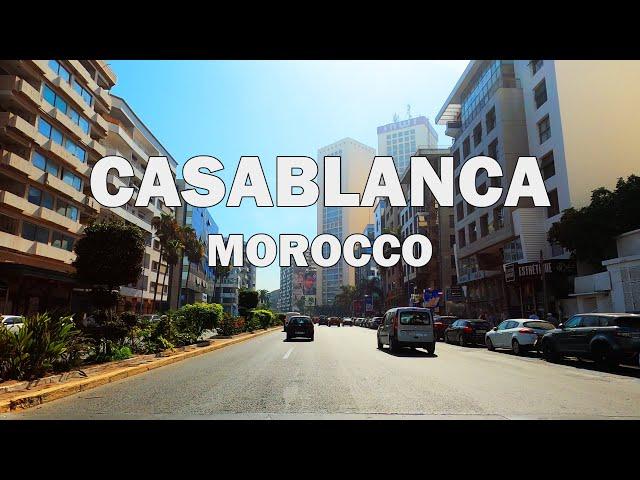 Casablanca, Morocco - Driving Tour 4K