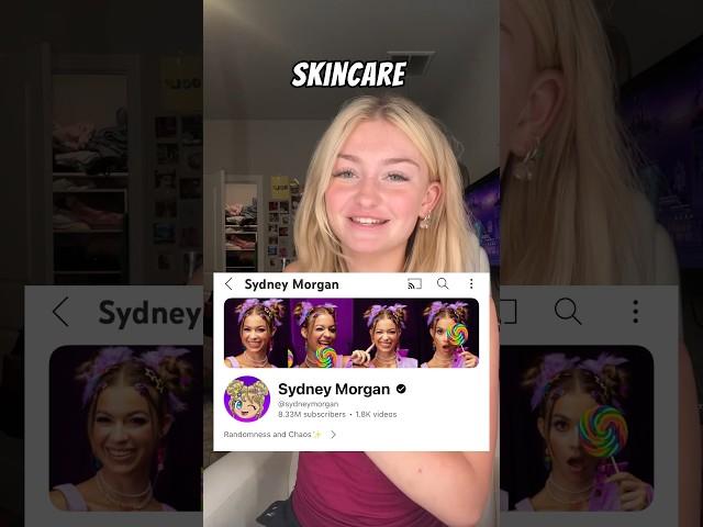 @sydneymorgan PICKED my skincare!!