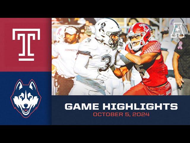 Game Highlights: Temple vs UConn (October 5, 2024)