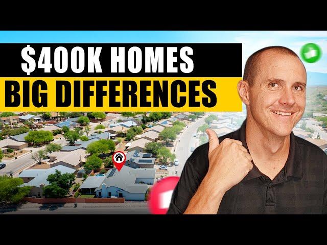 Planning To Buy A Home In Tucson, AZ? | Comparing $400k Homes #tucsonhomes