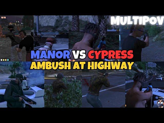 Cypress Ambush MANOR At Highway with Deek's Phone & Cops Intervene (Mutli POV) | NOPIXEL 4.0 GTA RP