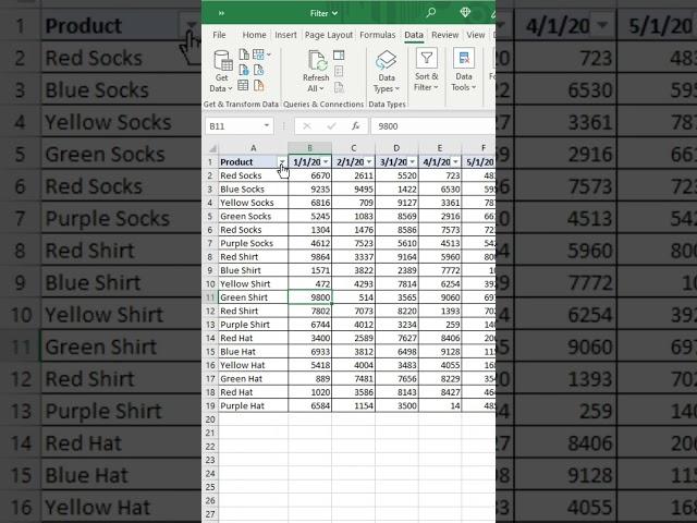 How to Filter in Excel - Filtering Data Basics