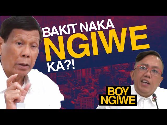 "Magpa DR.UGTE.ST ka sa susunod ah! GRABE na yang pagka NGl.WE mo eh!" | PDU30 BlNUTATA si BOY NGlWE