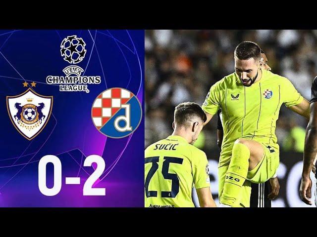 Qarabağ - GNK Dinamo Zagreb 0-2 Highlights Champions League 24/25 dinamo zagreb qarabağ