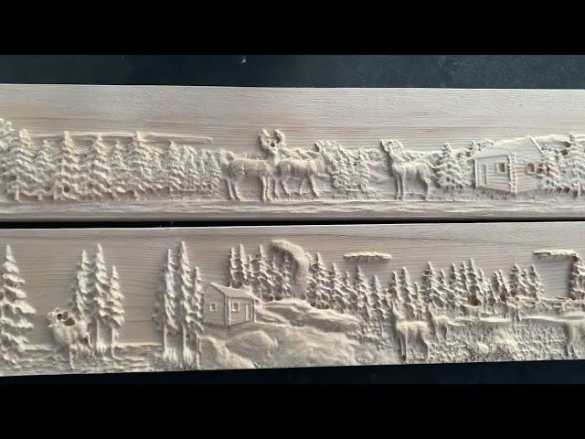 @rngcustomcrafts carved wildlife scenery