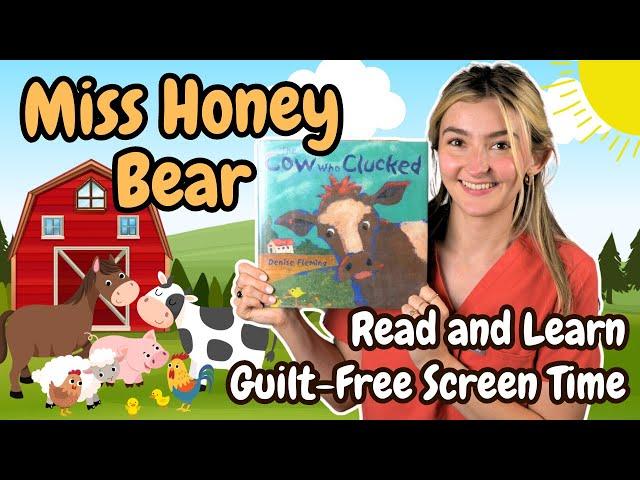 Speech Therapist Reads "The Cow Who Clucked" | Early Language Skills | Read Aloud