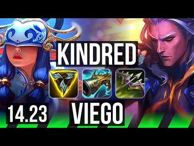 KINDRED vs VIEGO (JGL) | Rank 3 Kindred, 66% winrate, Godlike, Rank 19 | KR Challenger | 14.23