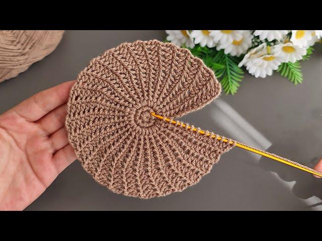 Motif, Coaster, Flower. Make and Sell. How to make a very easy fower coaster motif. Tunisian crochet