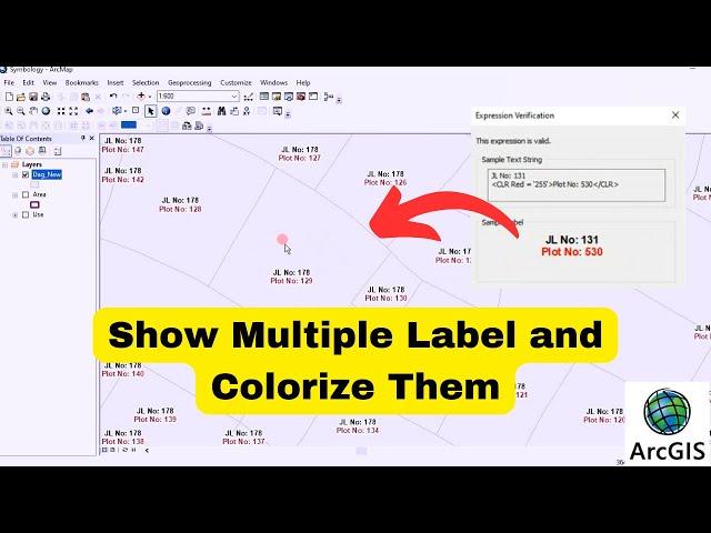 How To Show Multiple Label and Colorize Them in ArcMap