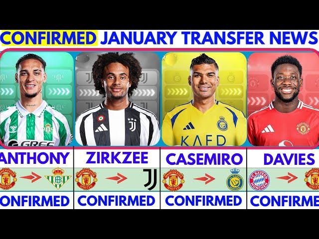 THE LATEST CONFIRMED TRANSFER NEWS AND RUMOURS TRANSFERS 2024| ANTHONY, ZIRKZEE, CASEMIRO, DAVIES