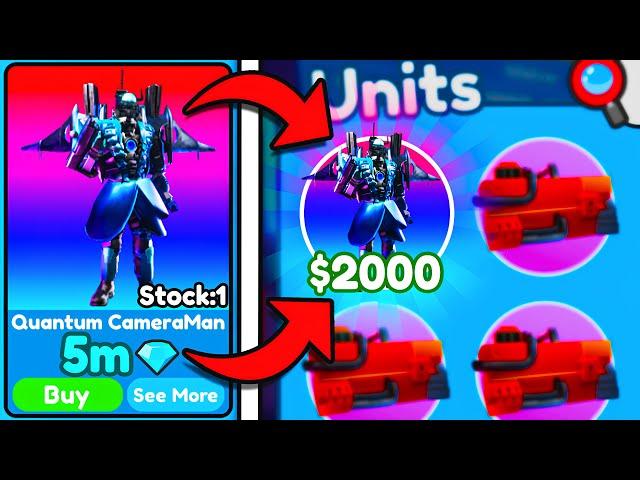 I GOT NEW UNITS for GOOD PRICES!SCAMMER UPDATE| Roblox Toilet Tower Defense