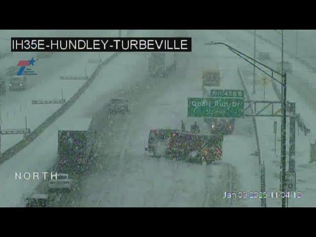 Snow and sleet causing traffic impacts in North Texas